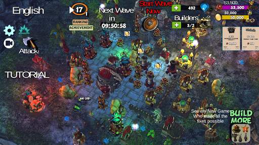 ☣️ Clash Of Orcs ⛺️ City Building Defense War TD screenshot 2