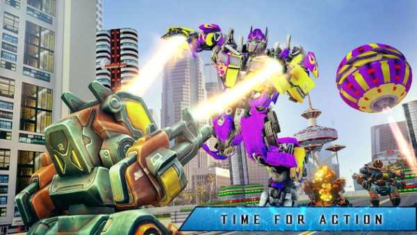 Masa depan Robot Bola Menyerang Perang Transformas screenshot 3