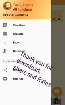 Free Call Note Android App screenshot 3