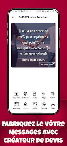 SMS Messages D'amour Touchant screenshot 6