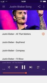 Justin Bieber Song Offline screenshot 1