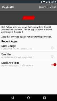 Dash API for Pebble 1 تصوير الشاشة