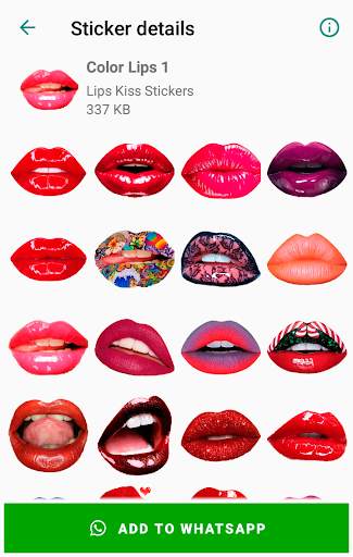 Lips Kiss Stickers for WhatsApp 💋 WAStickerApps screenshot 3