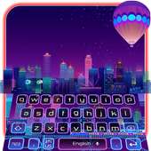 3D Live Neon City Life Keyboard Theme on 9Apps