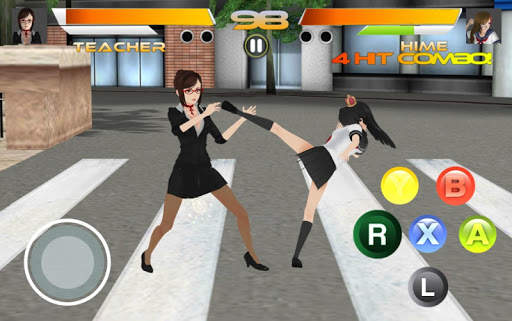 Schoolgirls Battle - Fighting Rumble Arena स्क्रीनशॉट 1