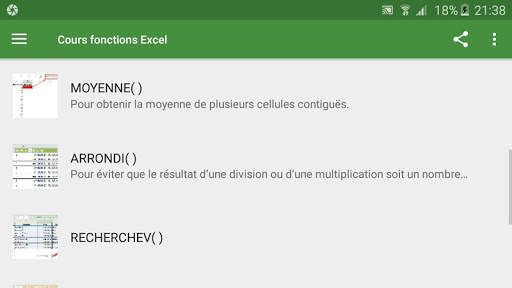 Cours fonctions Excel screenshot 13