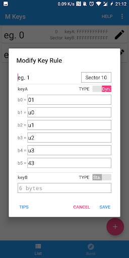 M Keys [ACR122U] - Mifare Keys Generator & Manager screenshot 3
