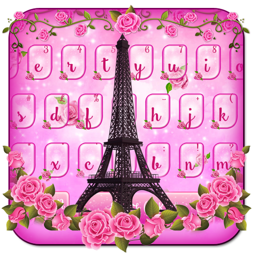 Pink Rose Paris Keyboard icon