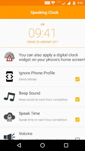 Speaking Clock screenshot 3