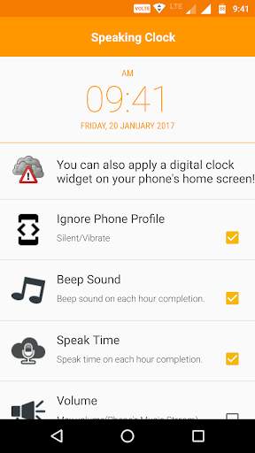 Speaking Clock screenshot 3