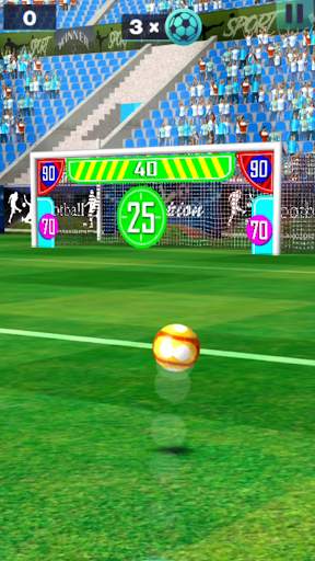 3D Freekick - The 3D Flick Football Game screenshot 1