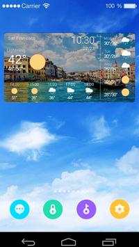 Weather Clock Widget Venezia screenshot 2