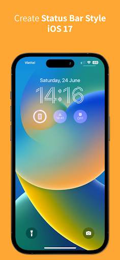 iCenter iOS 17: X - Status Bar screenshot 2