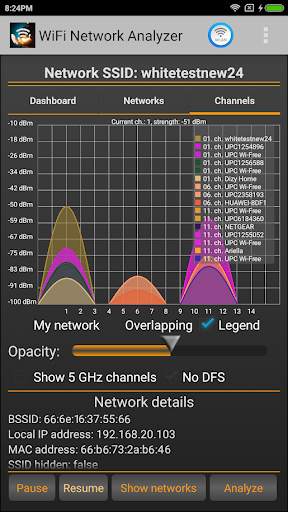 WiFi Analyzer Classic screenshot 1