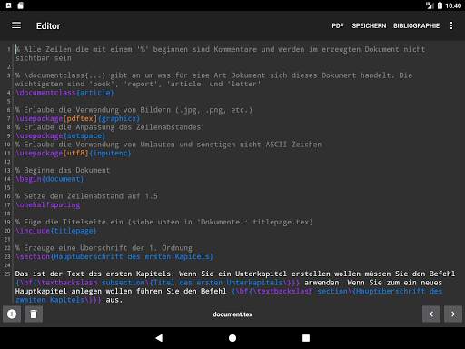 VerbTeX LaTeX Editor screenshot 5