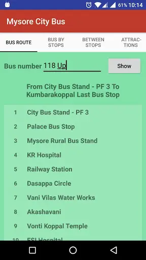 Mysore City bus screenshot 3