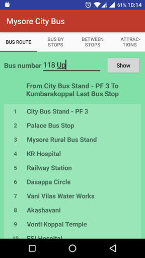 Mysore City bus screenshot 3
