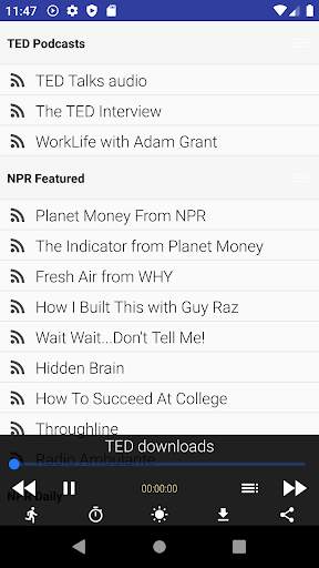 TED talks download & play talks (tedx) NPR screenshot 1