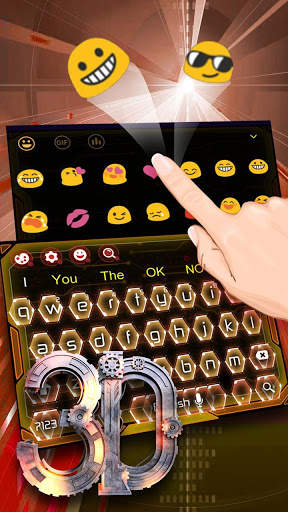 3D Cool Industrial-Style Keyboard screenshot 2