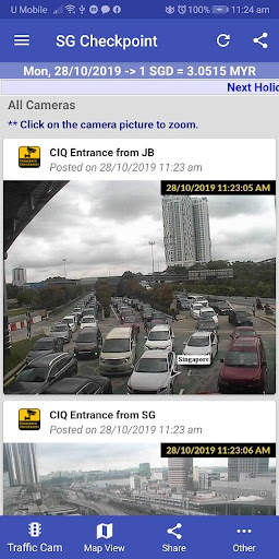 Singapore Checkpoint Traffic screenshot 5