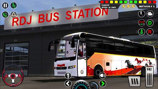 Euro City Coach Bus Driving 3D screenshot 1