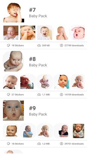 ♡ Cute Baby Stickers for Whatsapp screenshot 4