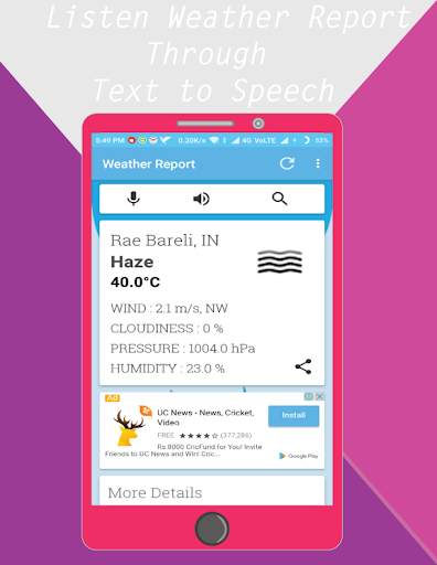 Weather Voice Report screenshot 2