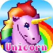 Unicorn Number Coloring - Pixel Art No.Draw logo