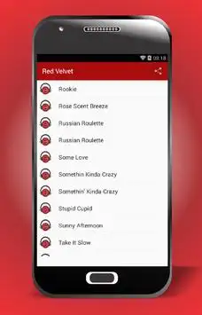 All Songs Red Velvet screenshot 2