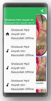 Sholawat Mp3 Aisyah Istri Rasulullah Offline screenshot 1