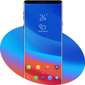 Abstract bright design colorful phone theme icon