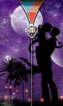 Romantic Night Zipper UnLock स्क्रीनशॉट 2