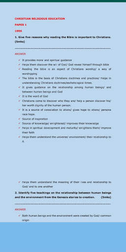 KCSE CRE Past Papers screenshot 3