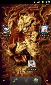 3D Flaming lion live wallpaper 1 تصوير الشاشة