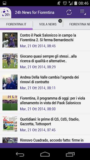 24h News for Fiorentina screenshot 2