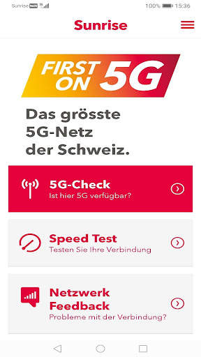 Sunrise Mobilnetz screenshot 1