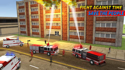 Fire Engine City Rescue: Firefighter Truck Games screenshot 1