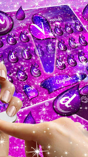 Galaxy Drop Heart Keyboard screenshot 2