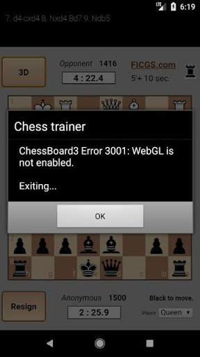 Chess Trainer • FICGS play rated games online screenshot 3