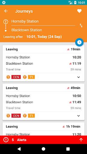 Transport Now Sydney - train, metro, bus and ferry screenshot 4