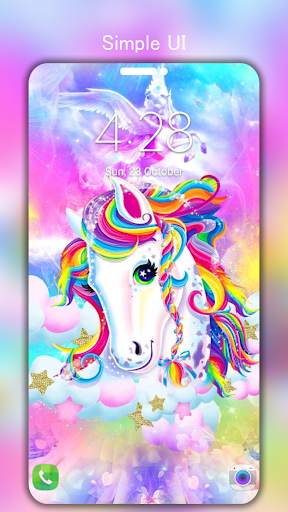 🦄 Rainbow Unicorn Glitter Wallpaper 4K [UHD] screenshot 3