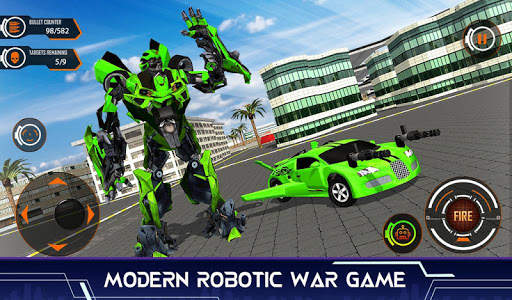 Real Robot Shooting Car Simulator: Robot Games 3D screenshot 11