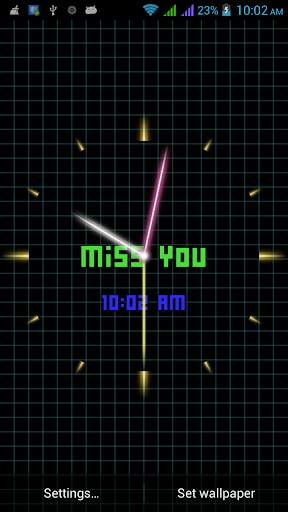 Laser Analog Clock Free स्क्रीनशॉट 3