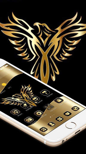 Gold Luxury Eagle Theme screenshot 3