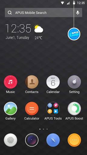Black simple business -APUS Launcher free theme screenshot 4