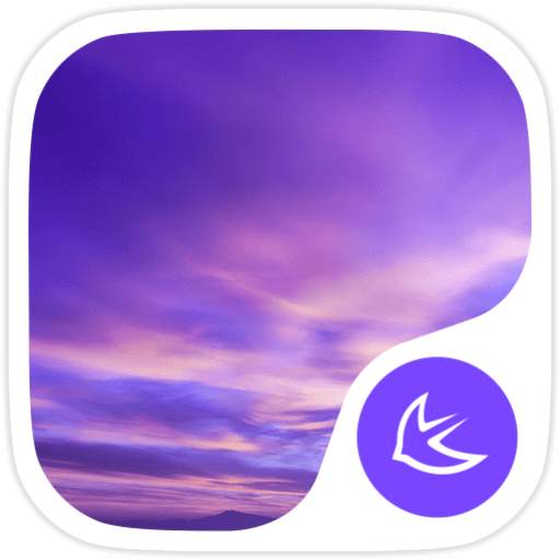 Purple Sky-APUS Launcher theme 194.0.1001