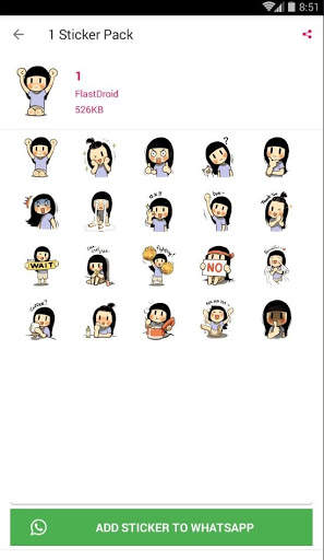 WA Stiker Lucu Cute: WAstickerApps screenshot 1