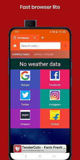 Fast browser lite - Data saver screenshot 8