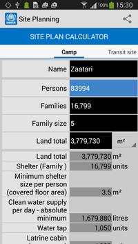 UNHCR Refugee Site Planning स्क्रीनशॉट 3