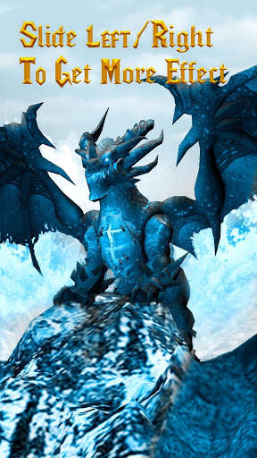 3D ice dragon live wallpaper screenshot 2